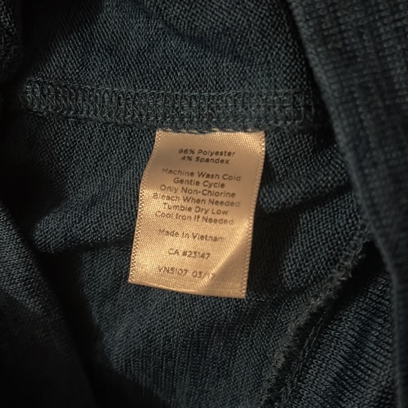 Talbots like new deep teal zip up - Picture 4 of 5